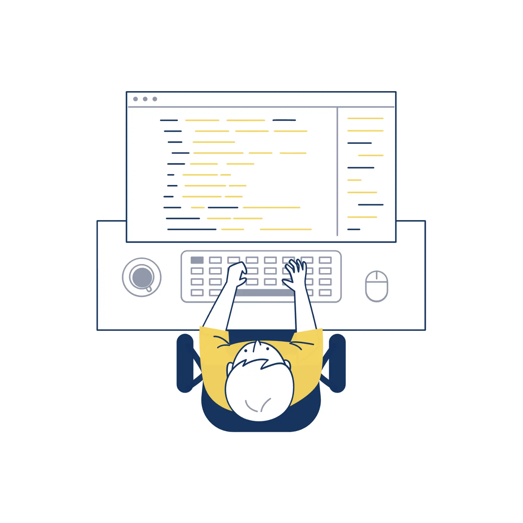 Web development illustration